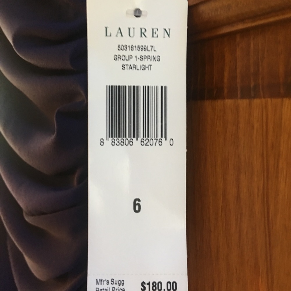 Ralph Lauren Dress w crystal shoulder ornament - Picture 3 of 3
